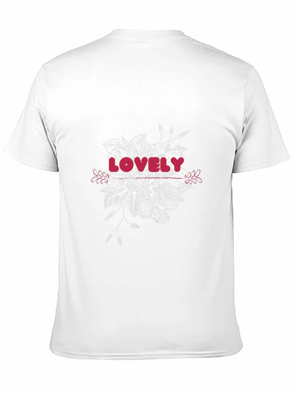 Lovely Floral Graphic Black T-Shirt