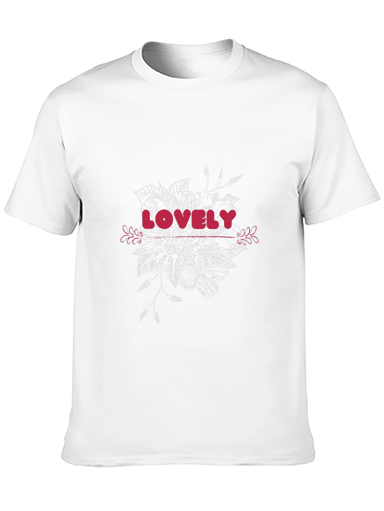 Lovely Floral Graphic Black T-Shirt
