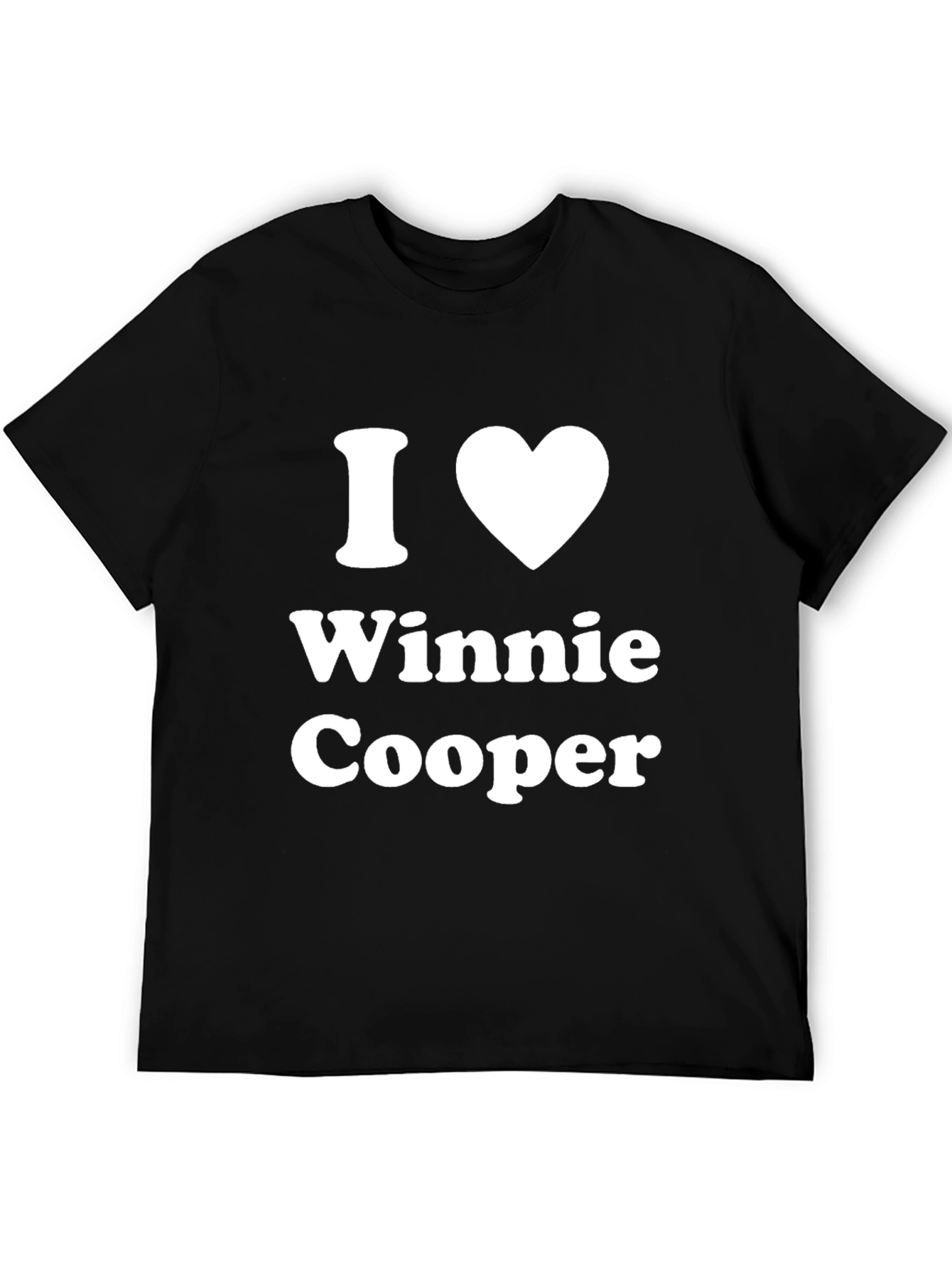 I Heart Winnie Cooper Black T-Shirt