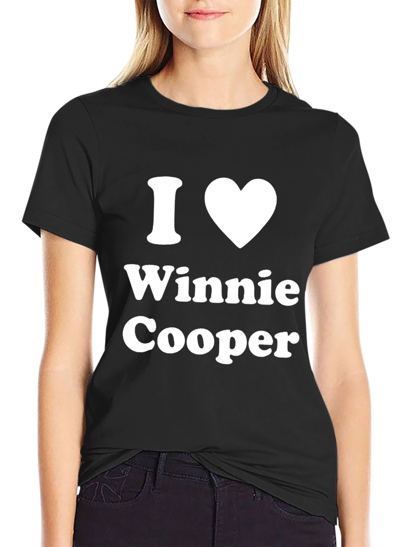 I Heart Winnie Cooper Black T-Shirt