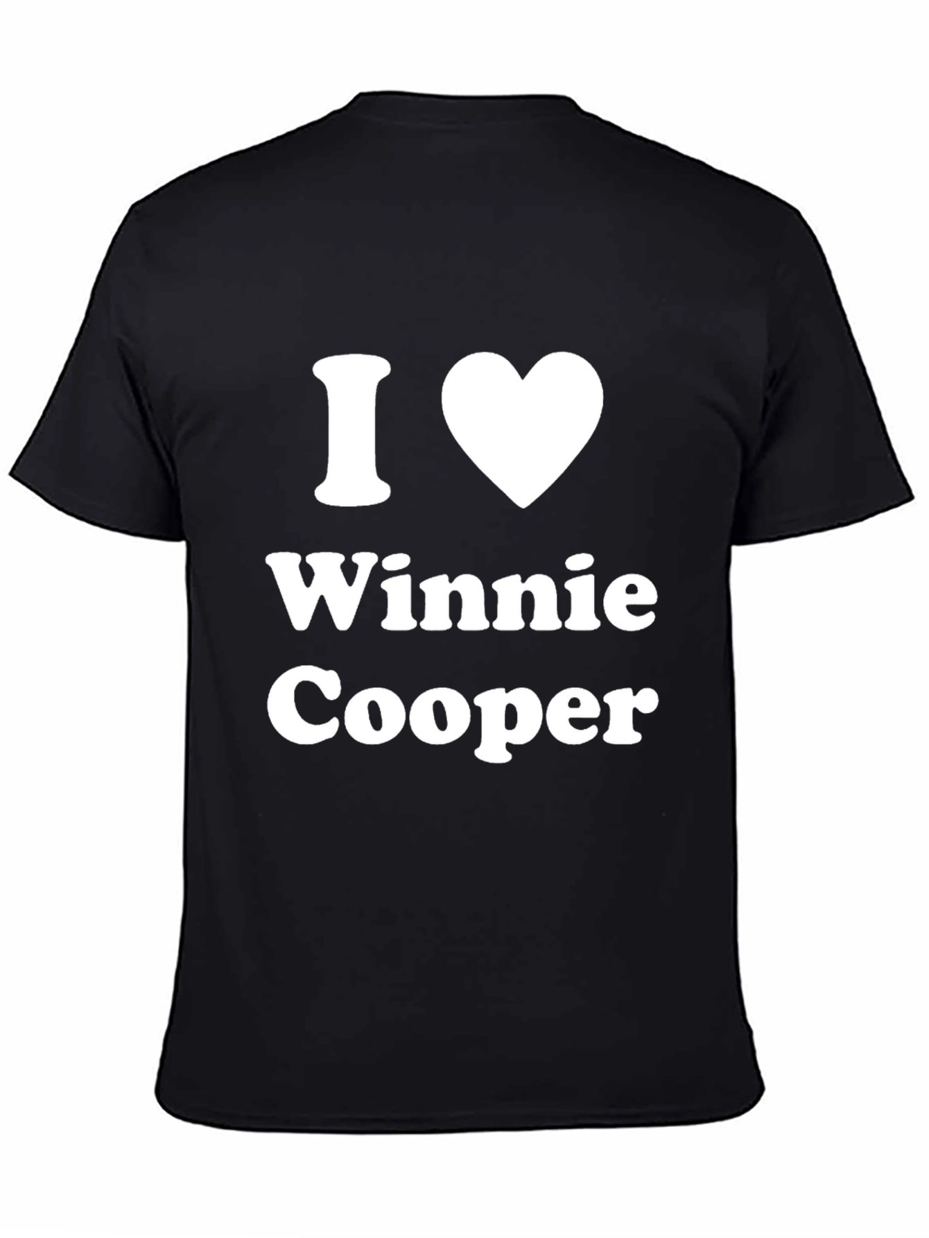 I Heart Winnie Cooper Black T-Shirt