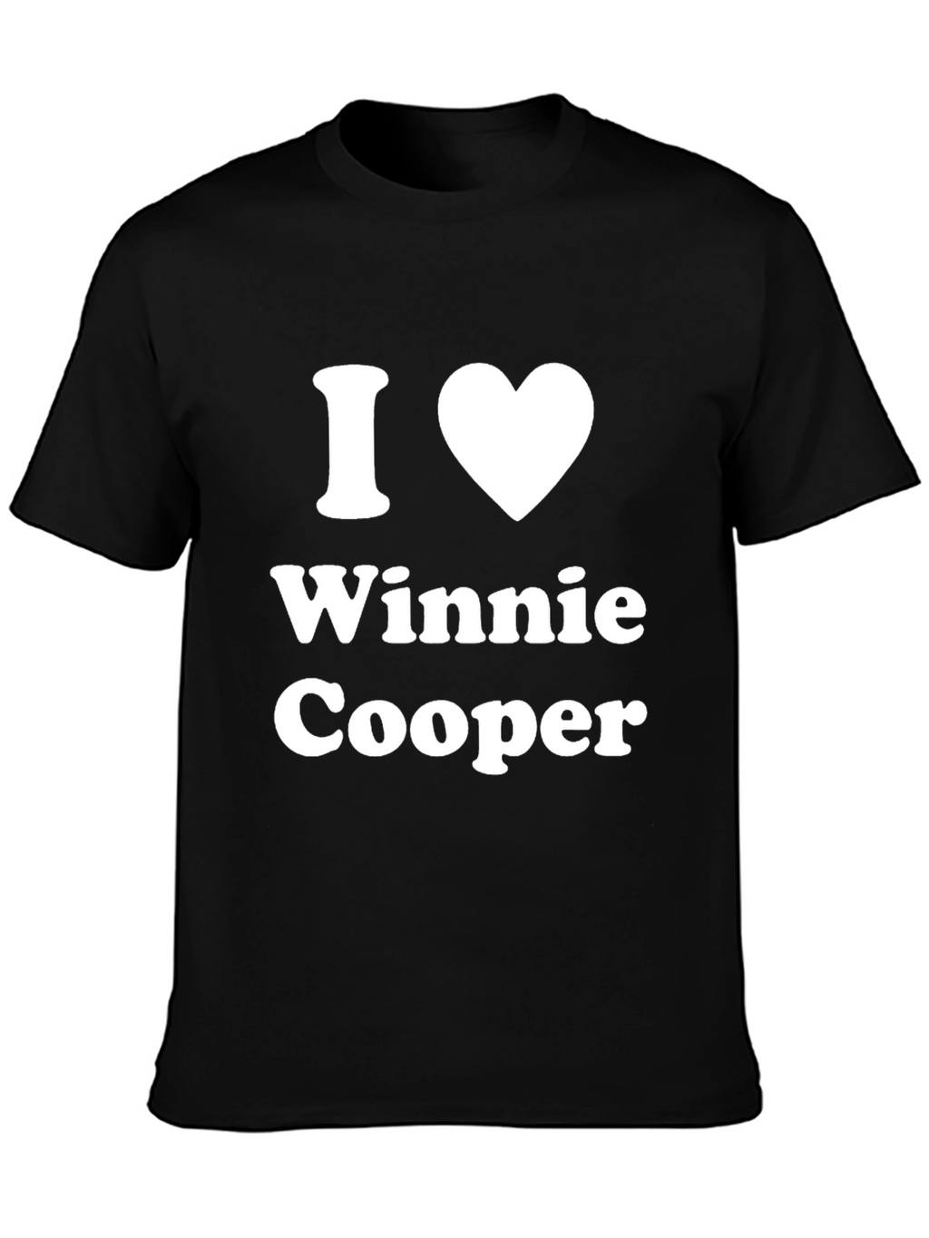 I Heart Winnie Cooper Black T-Shirt