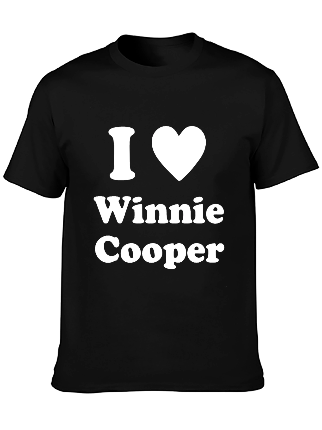 I Heart Winnie Cooper Black T-Shirt