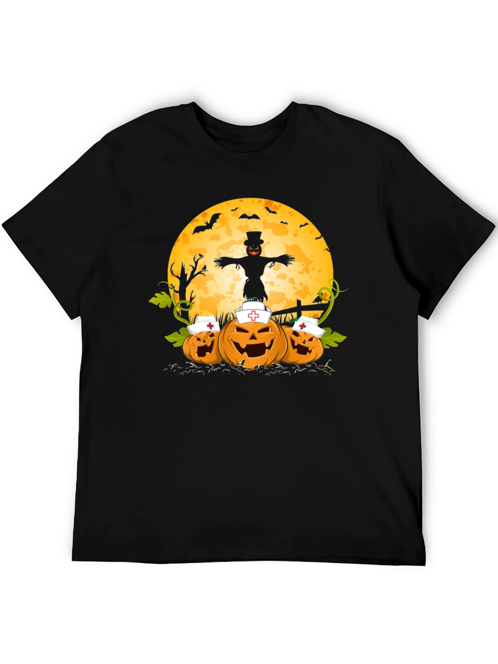 Halloween Nurse Pumpkins T-Shirt