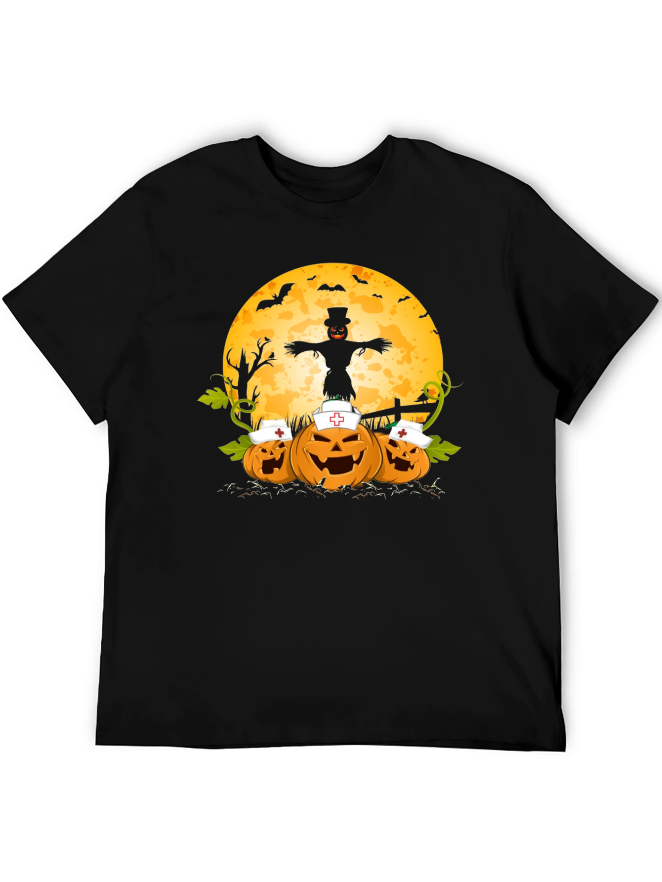 Halloween Nurse Pumpkins T-Shirt