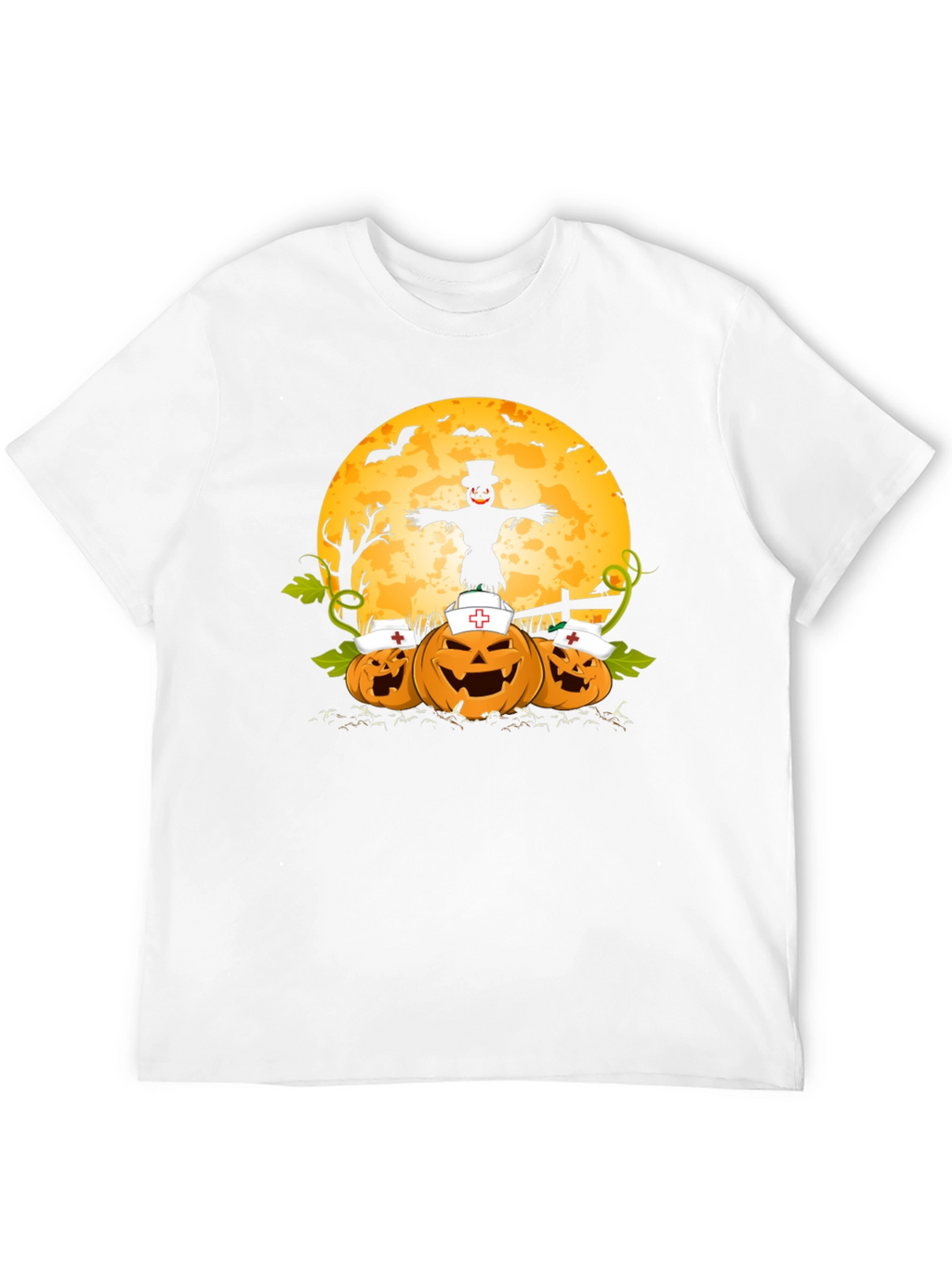 Halloween Nurse Pumpkins T-Shirt