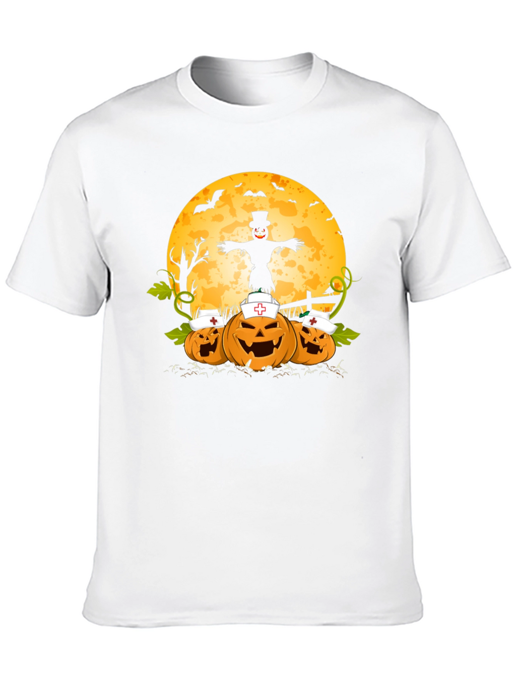 Halloween Nurse Pumpkins T-Shirt