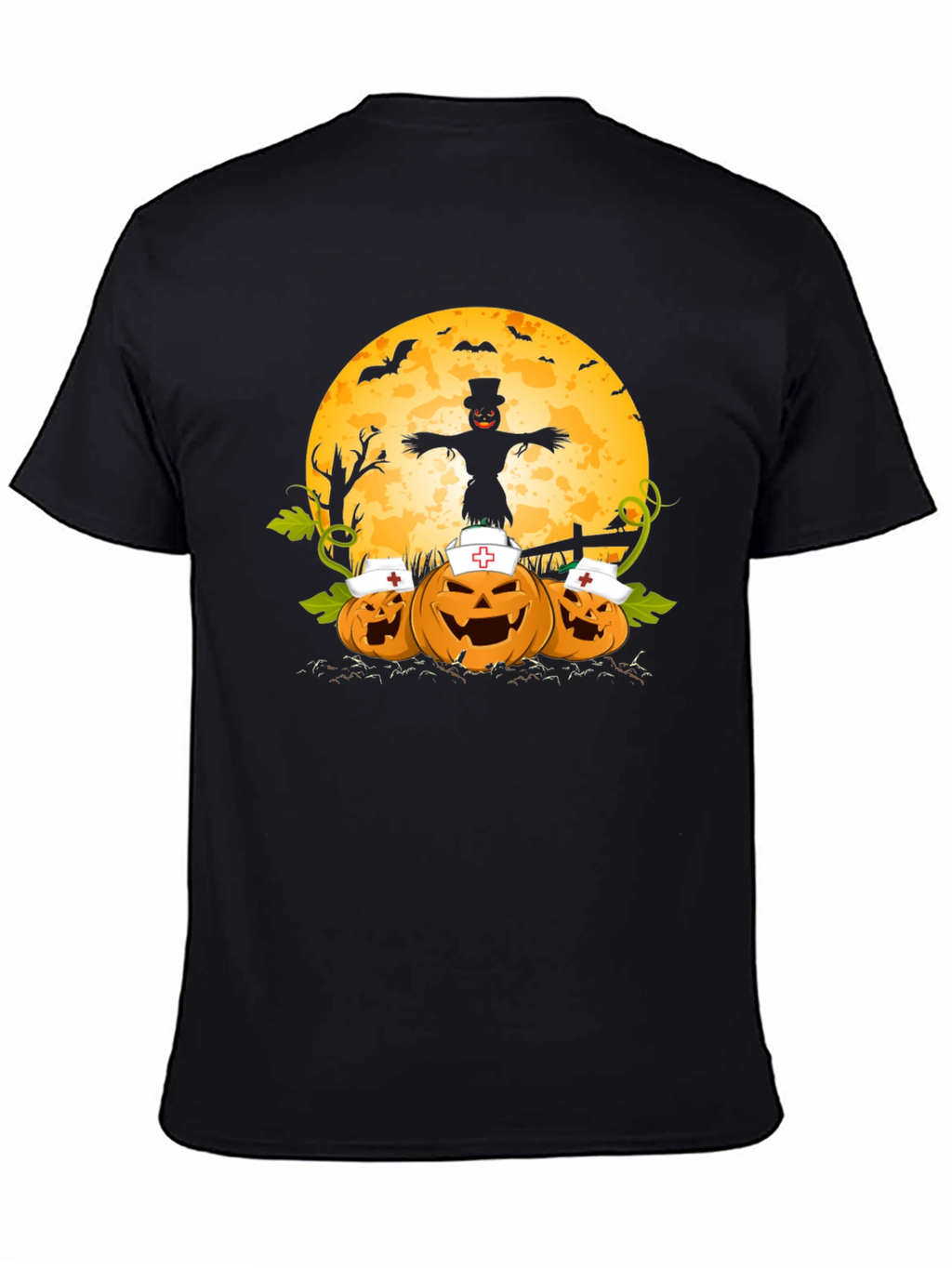 Halloween Nurse Pumpkins T-Shirt