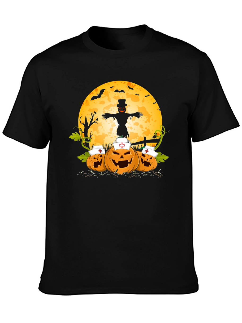 Halloween Nurse Pumpkins T-Shirt