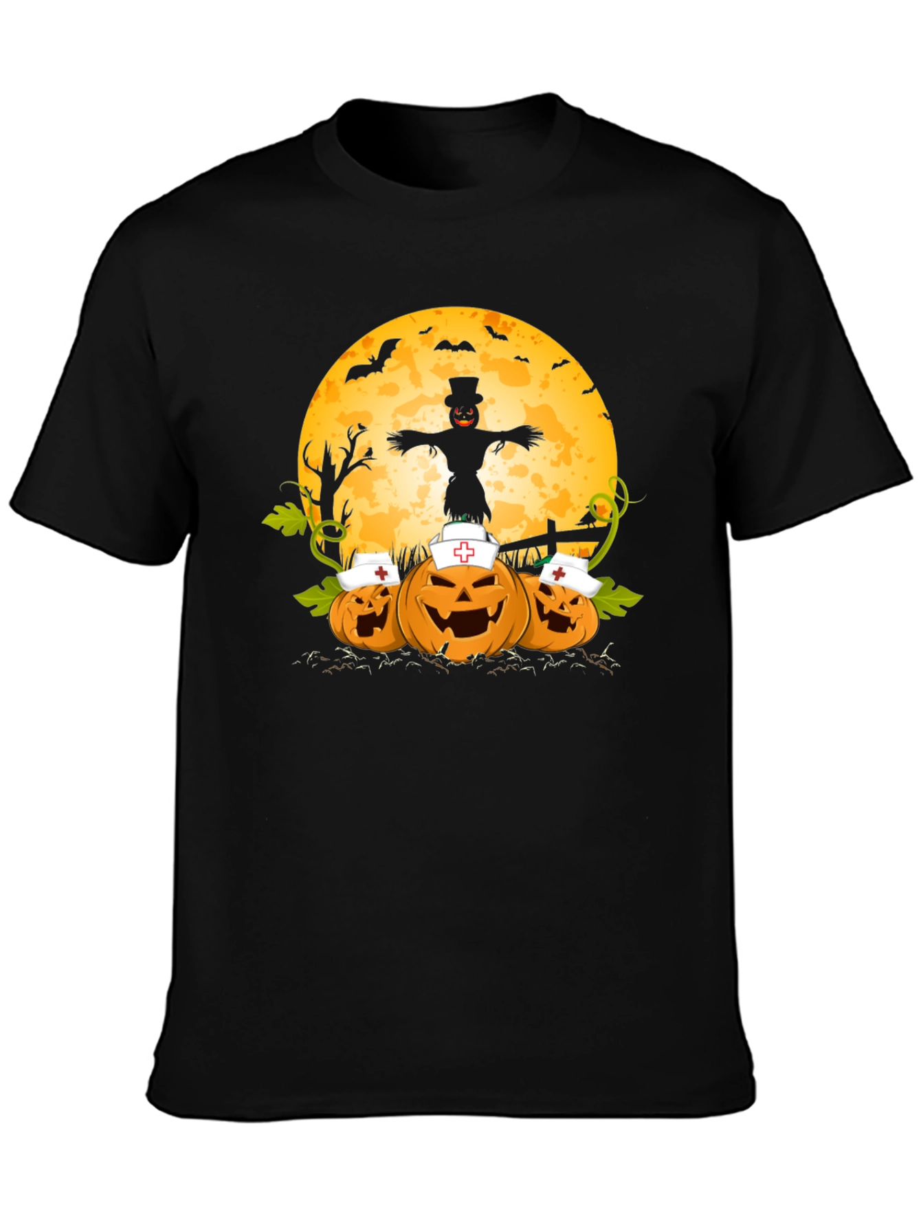 Halloween Nurse Pumpkins T-Shirt