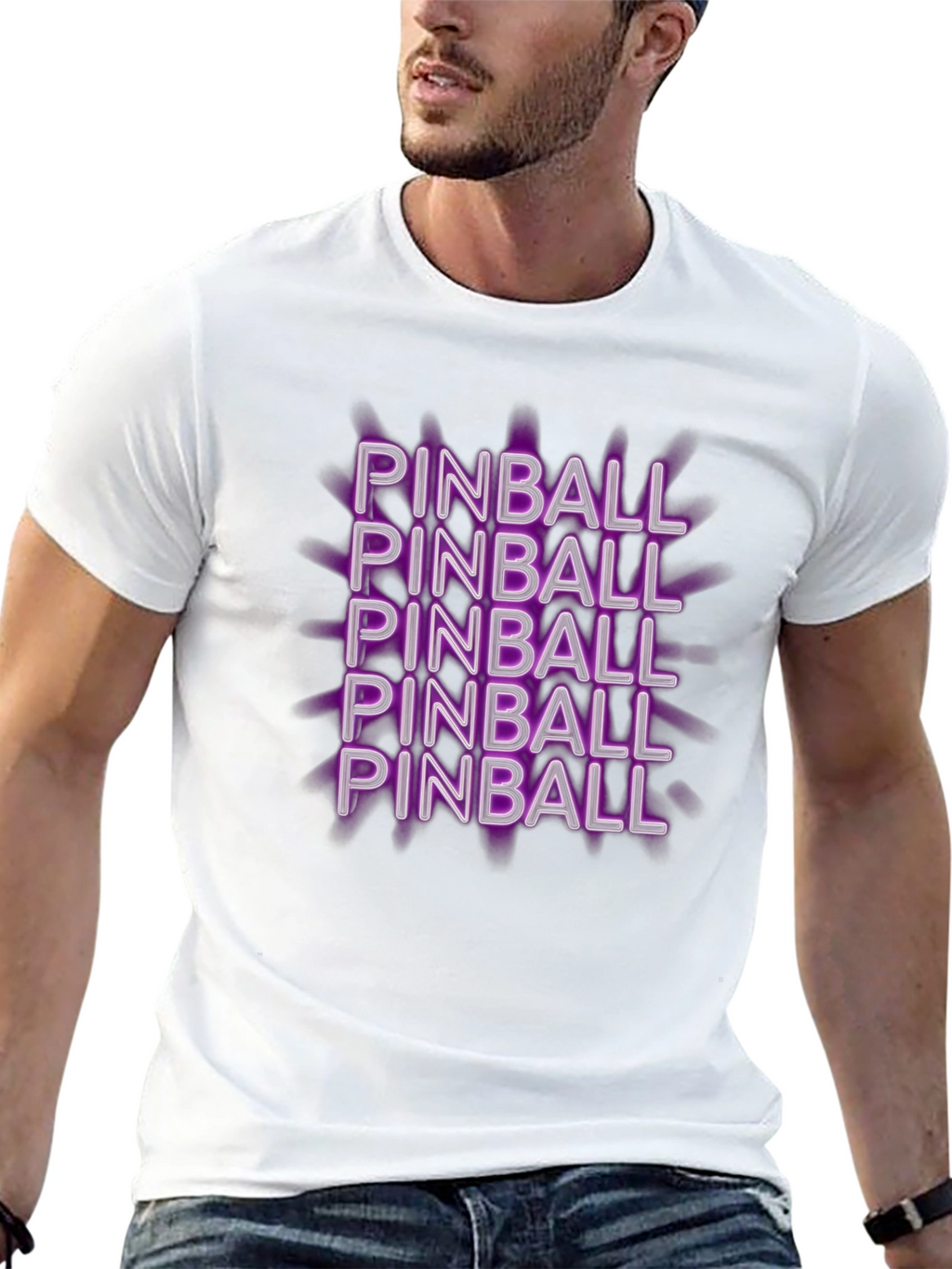 Pinball T-Shirt - Fun Retro Design
