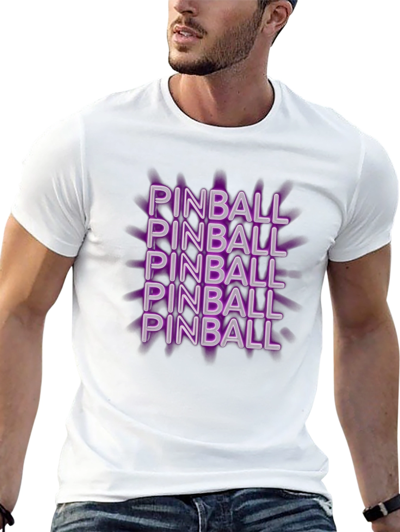 Pinball T-Shirt - Fun Retro Design