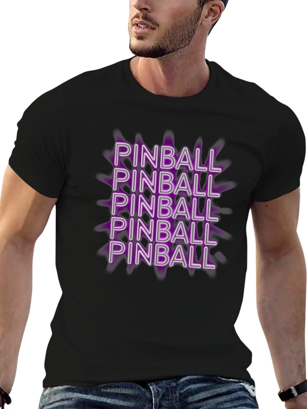 Pinball T-Shirt - Fun Retro Design