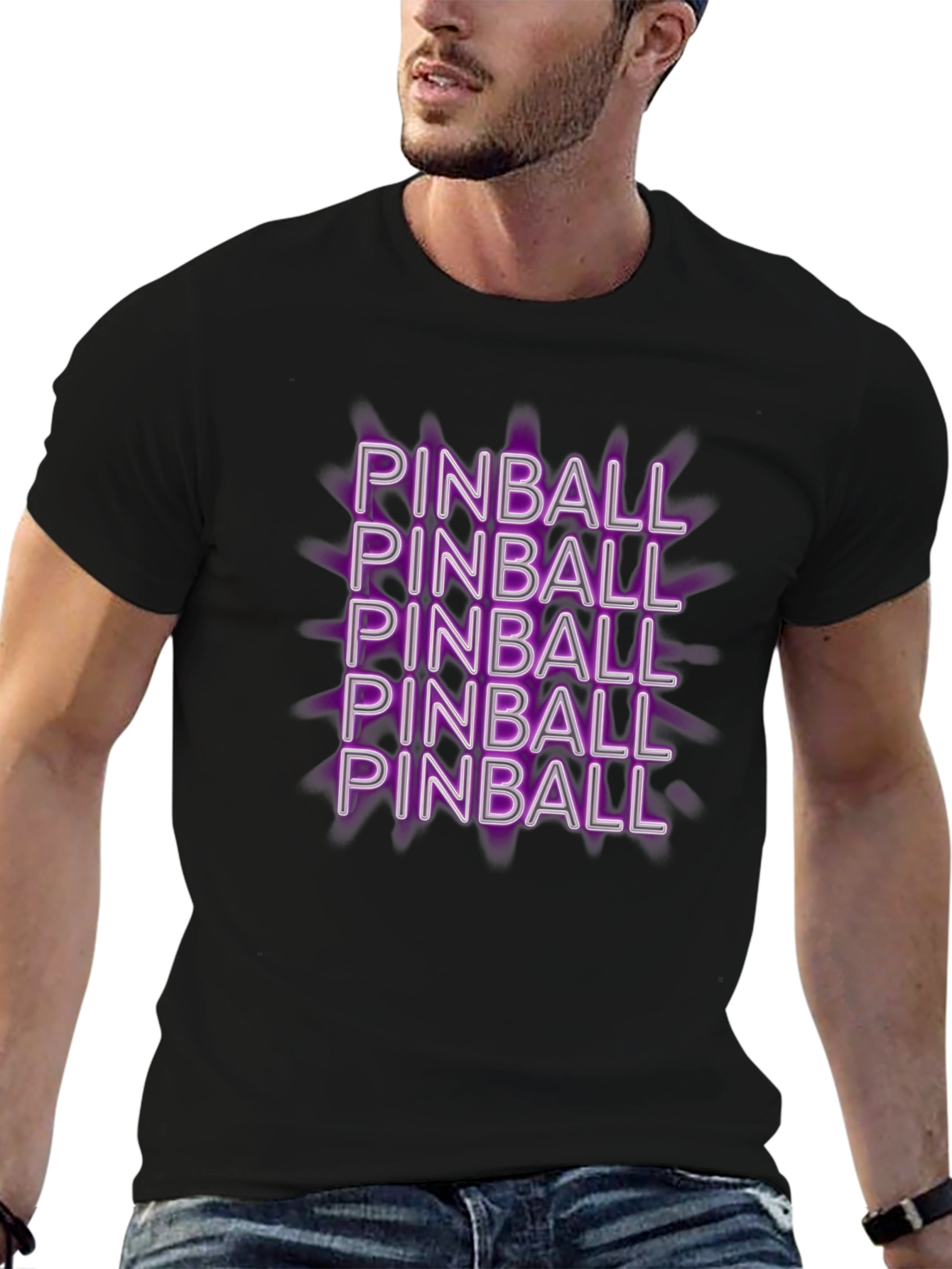 Pinball T-Shirt - Fun Retro Design