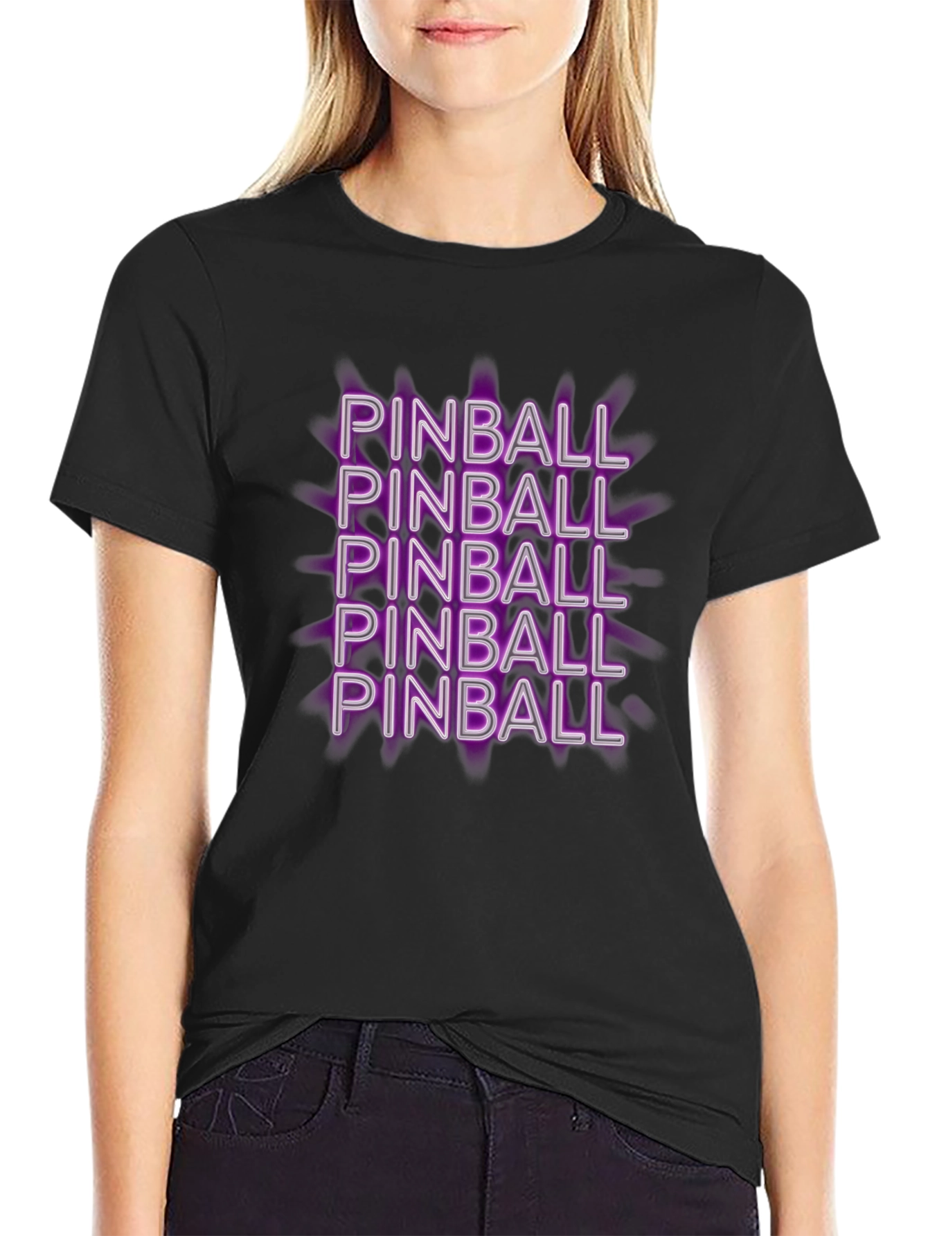Pinball T-Shirt - Fun Retro Design