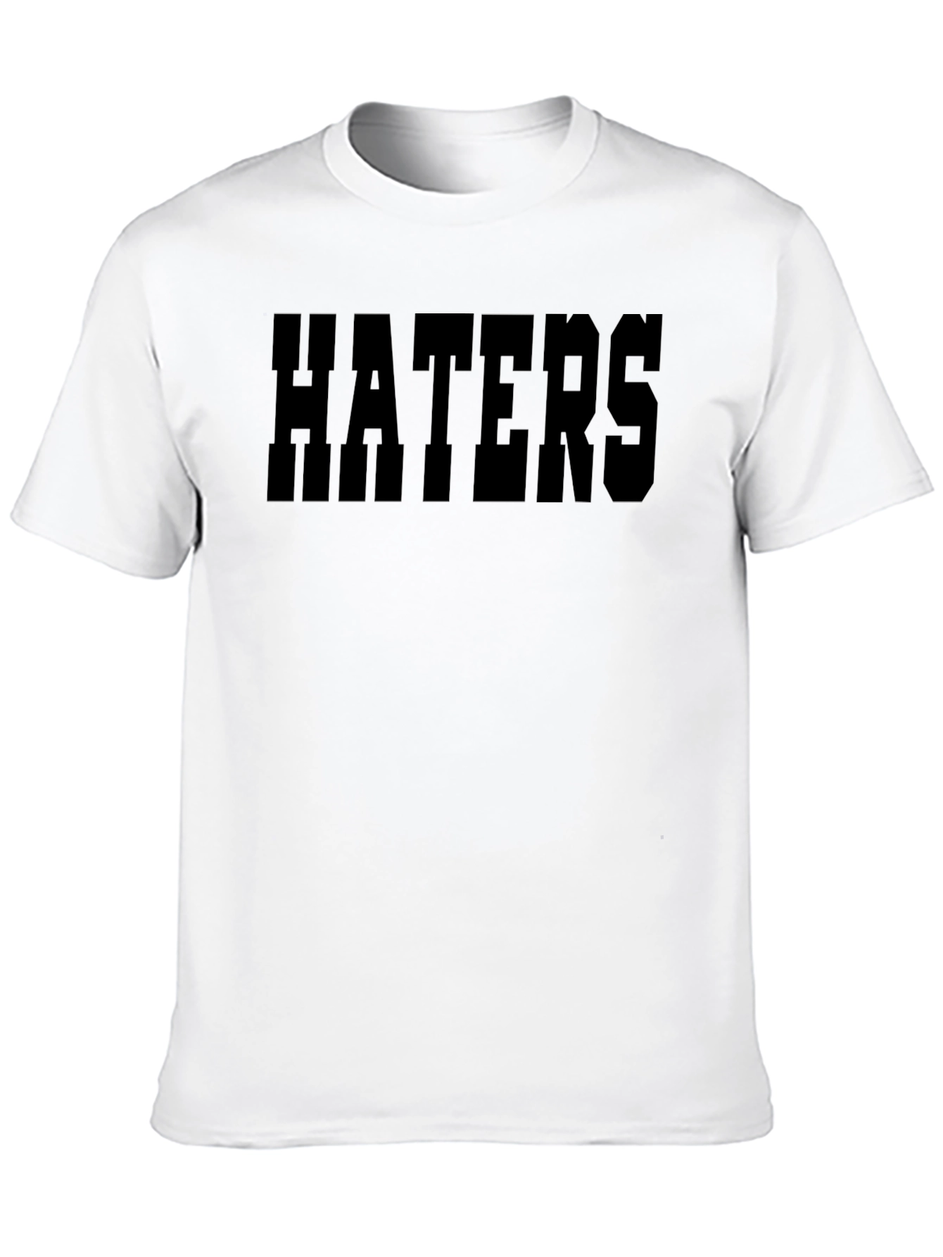 Haters Black T-Shirt - Bold Statement Tee