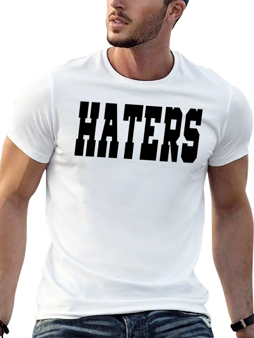 Haters Black T-Shirt - Bold Statement Tee