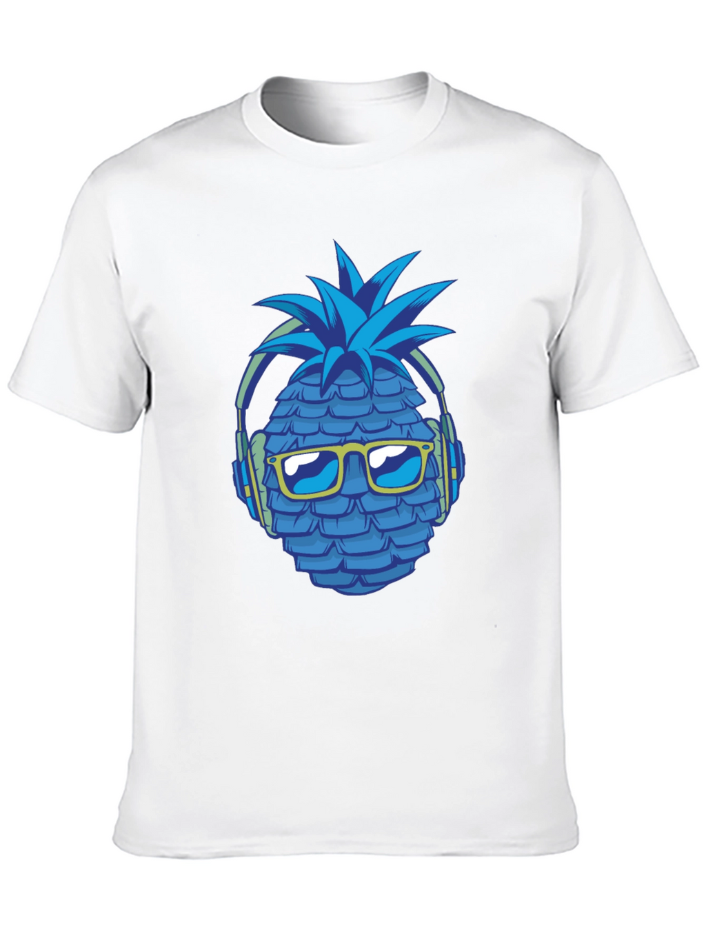 Cool Pineapple Headphones Graphic T-Shirt