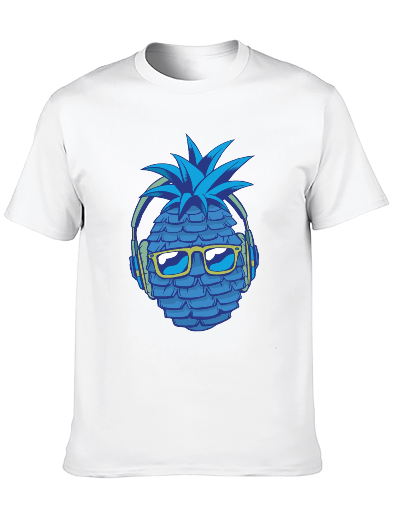 Cool Pineapple Headphones Graphic T-Shirt