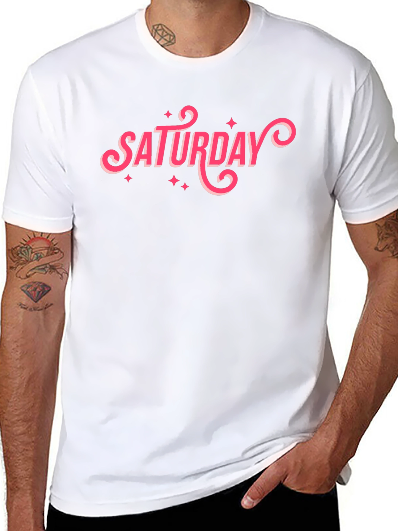 Saturday Graphic Tee - Casual Comfort