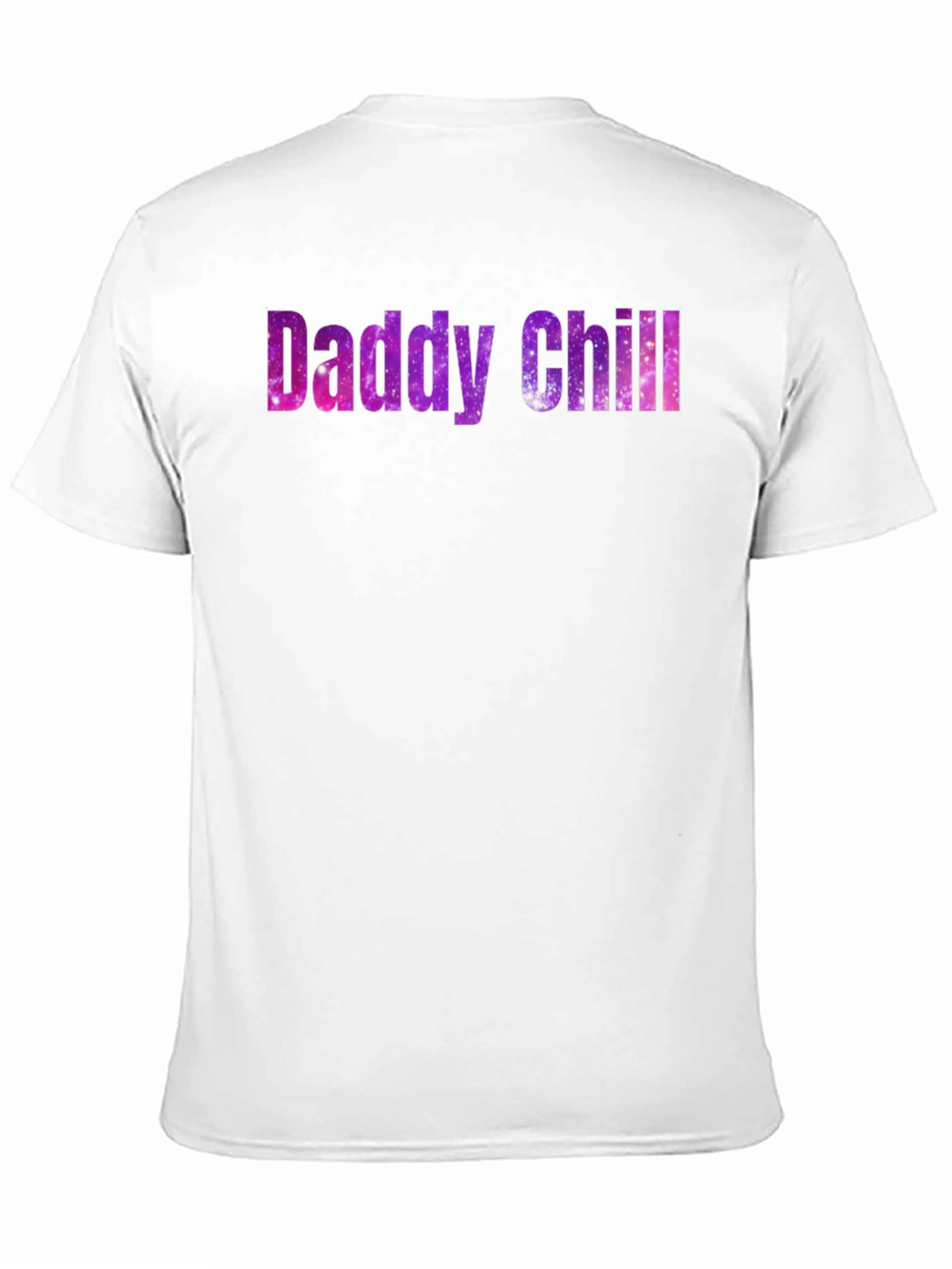 Daddy Chill Galaxy Print Black T-Shirt