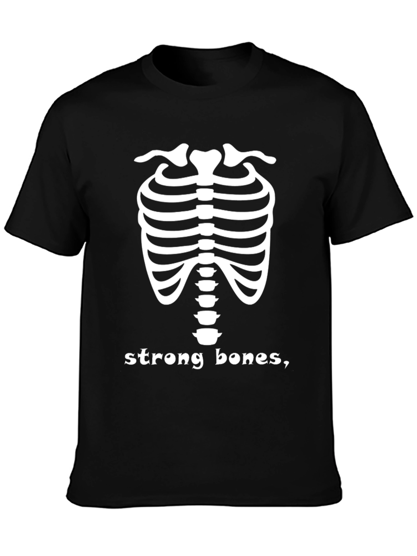 Strong Bones Skeleton Tee - Adult Humor T-Shirt