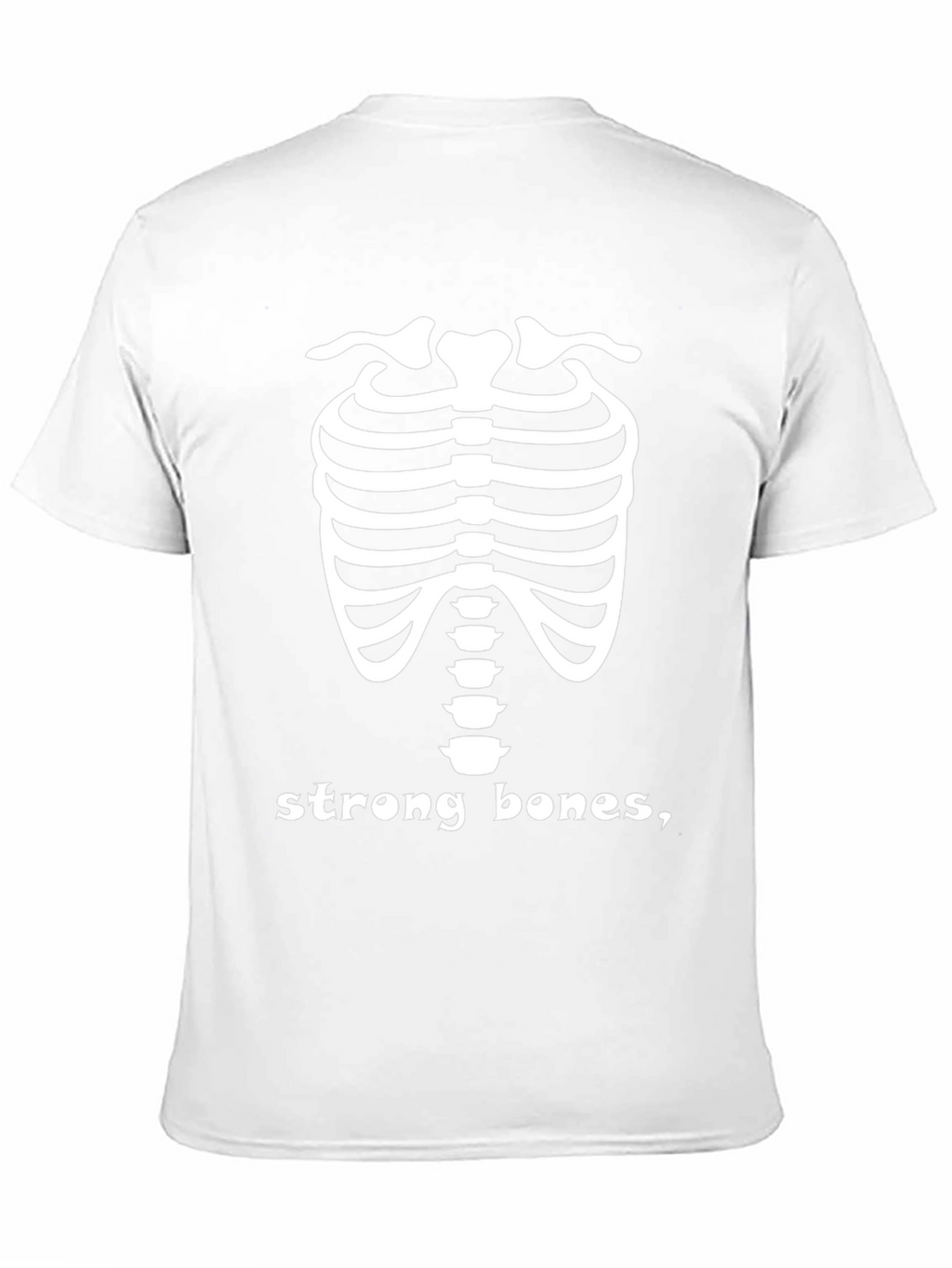 Strong Bones Skeleton Tee - Adult Humor T-Shirt