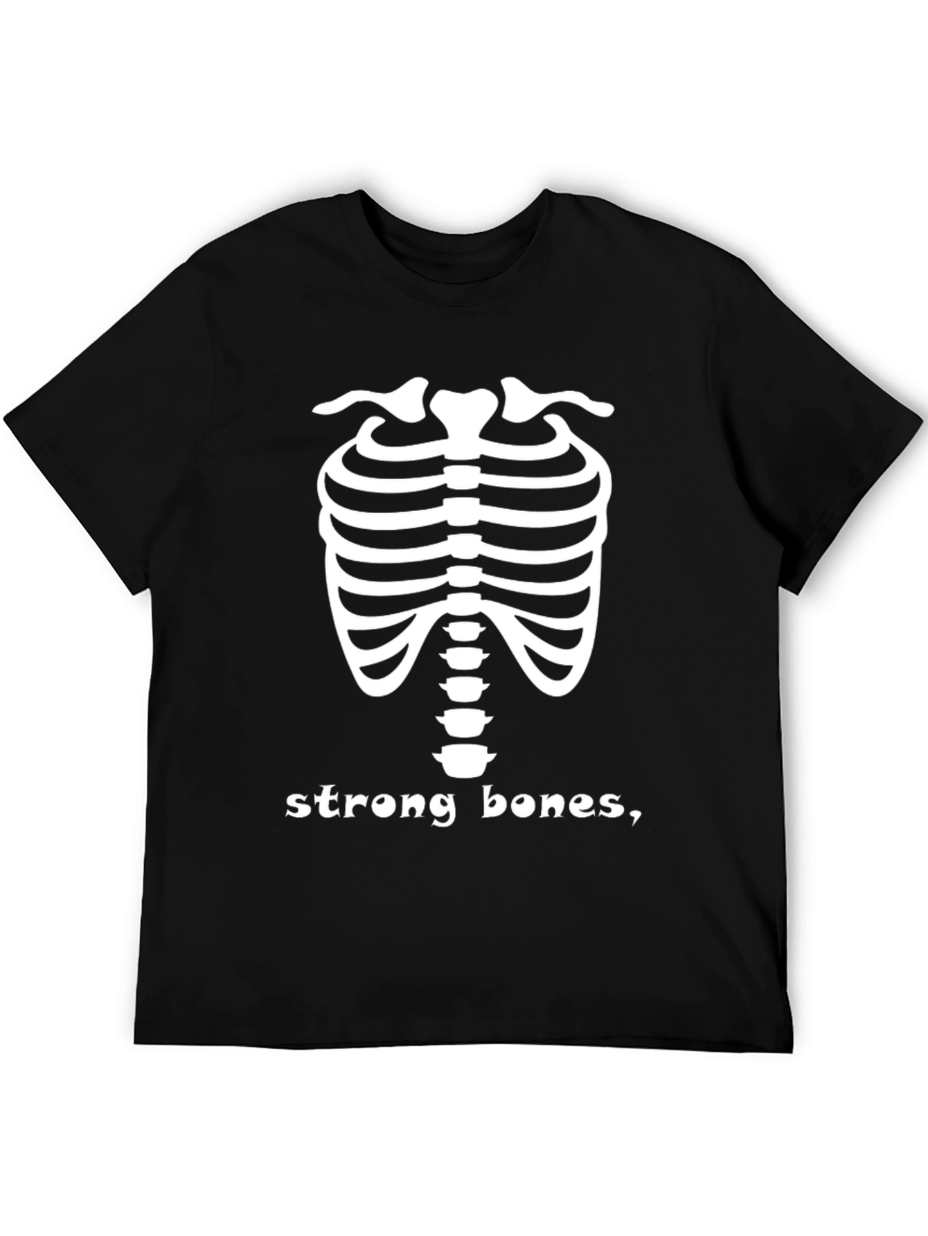 Strong Bones Skeleton Tee - Adult Humor T-Shirt