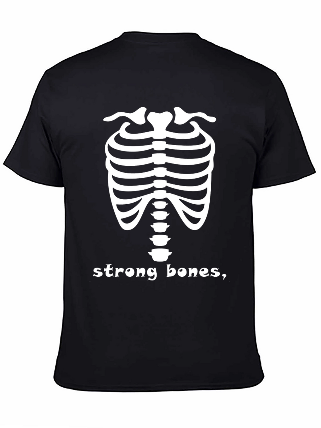 Strong Bones Skeleton Tee - Adult Humor T-Shirt