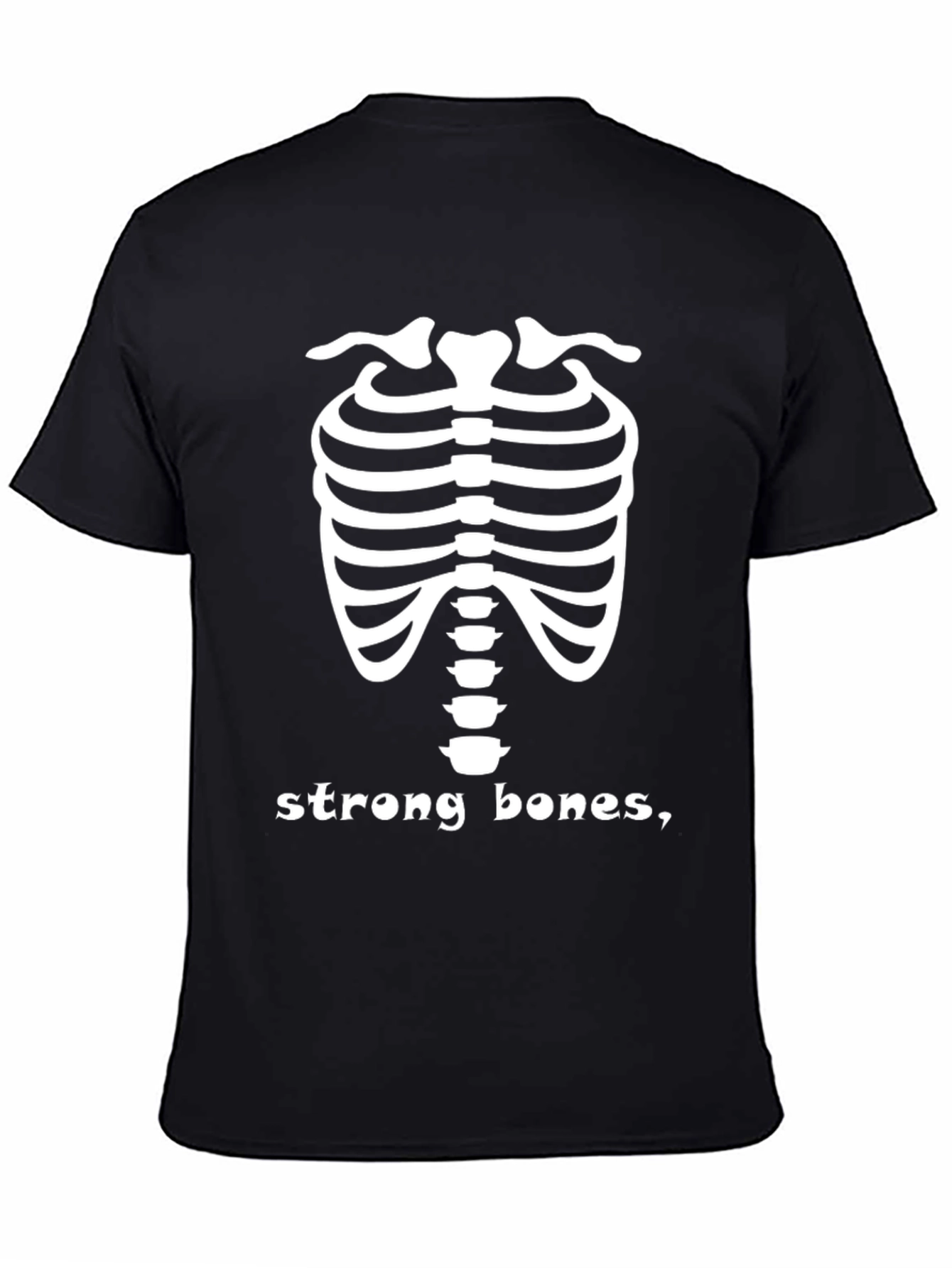 Strong Bones Skeleton Tee - Adult Humor T-Shirt