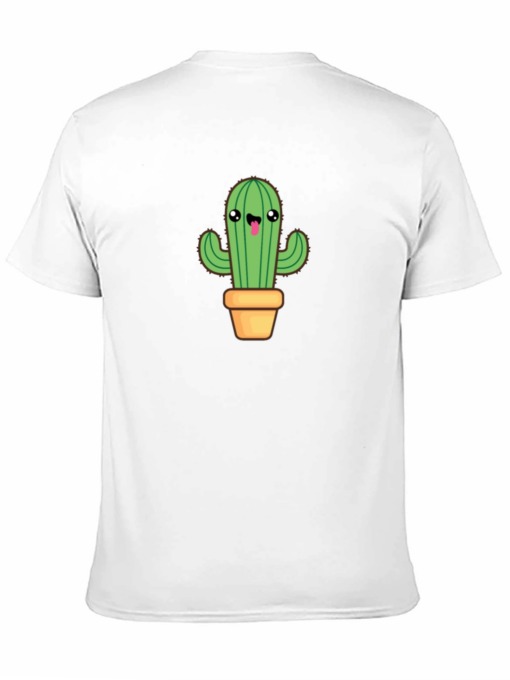 Cute Cactus Graphic Tee - Black Cotton Blend