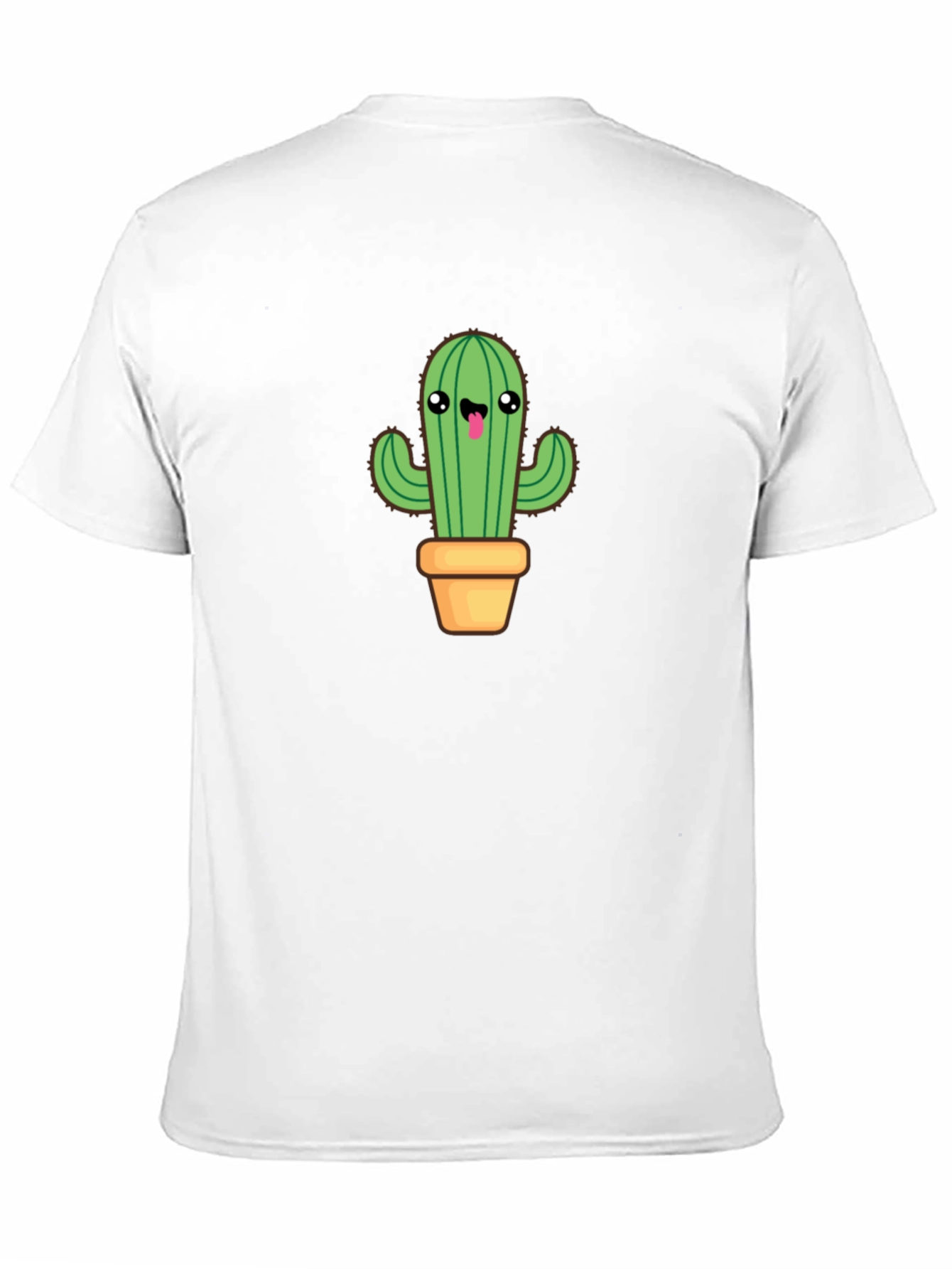 Cute Cactus Graphic Tee - Black Cotton Blend