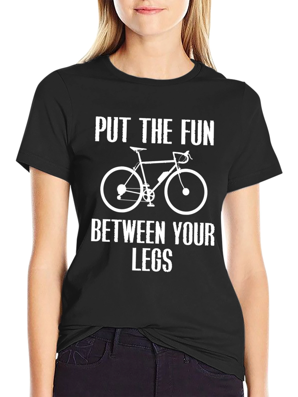 Put the Fun Between Your Legs Bike Graphic Tee