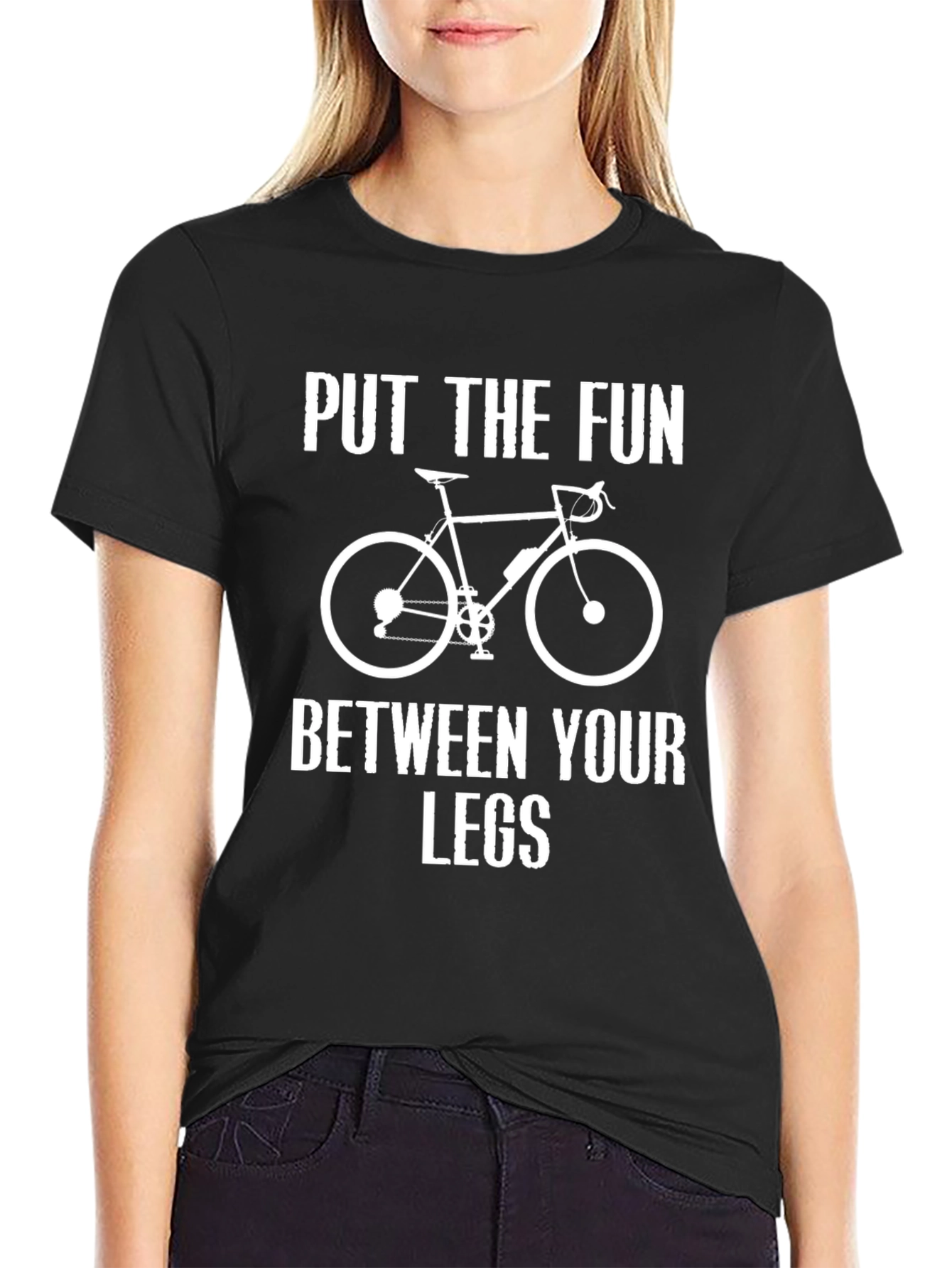 Put the Fun Between Your Legs Bike Graphic Tee