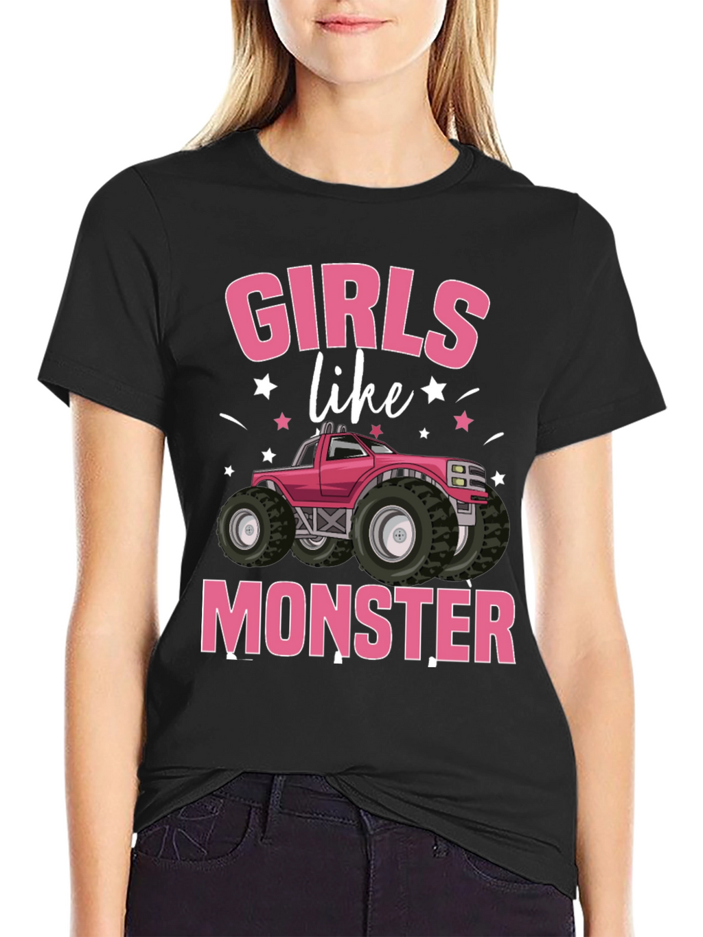 Girls Like Monster Truck Graphic Tee