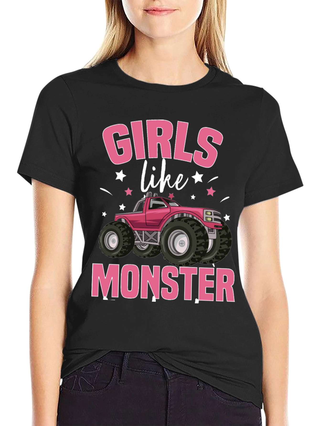 Girls Like Monster Truck Graphic Tee