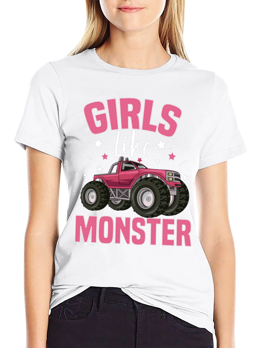 Girls Like Monster Truck Graphic Tee