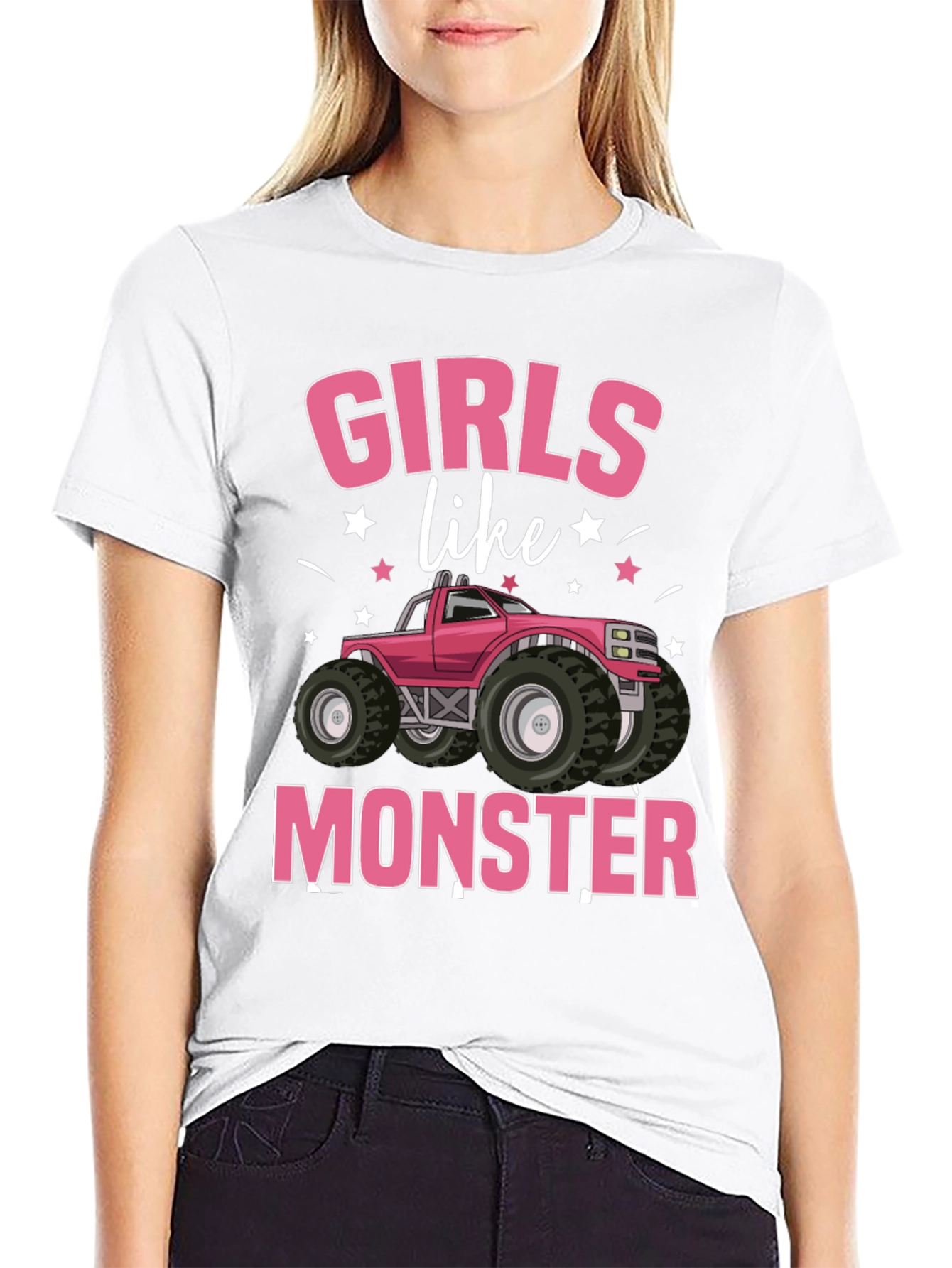 Girls Like Monster Truck Graphic Tee