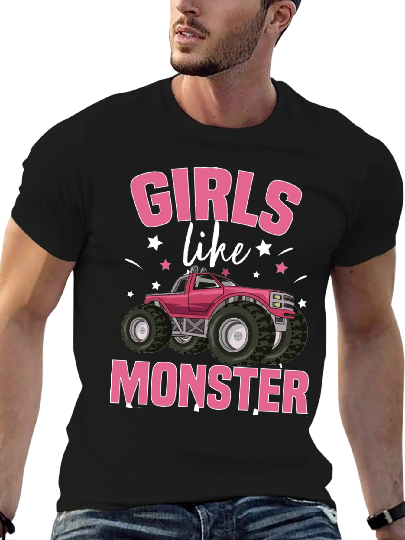 Girls Like Monster Truck Graphic Tee