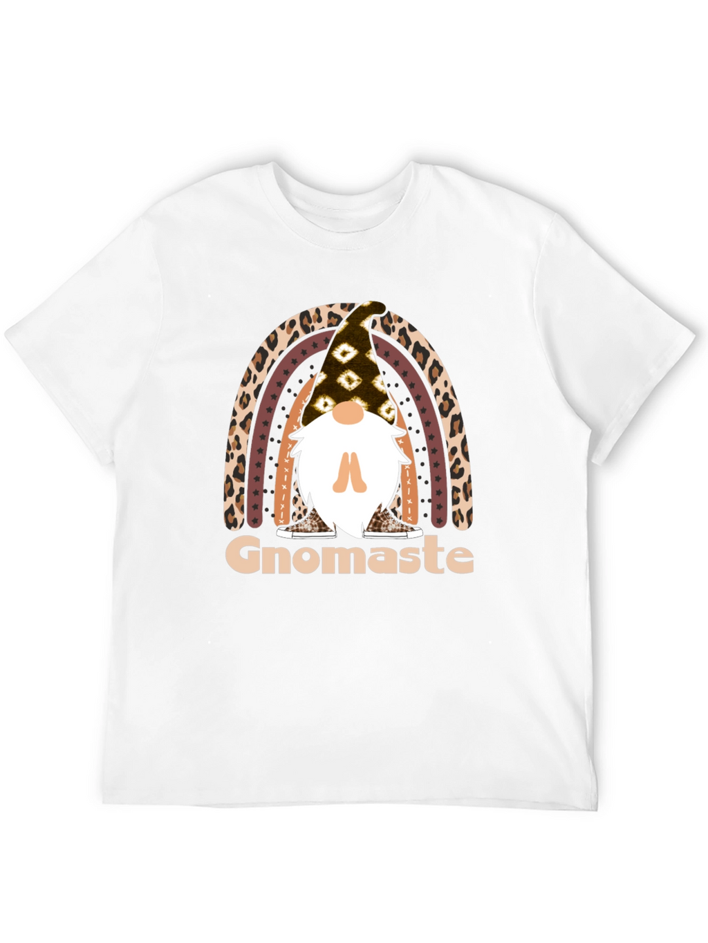 Gnomaste T-Shirt - Yoga Gnome Rainbow Tee