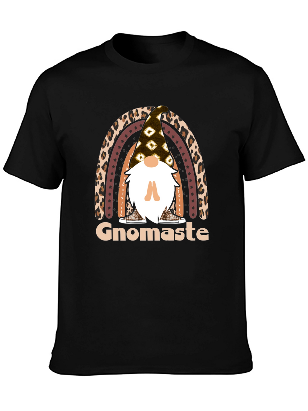 Gnomaste T-Shirt - Yoga Gnome Rainbow Tee