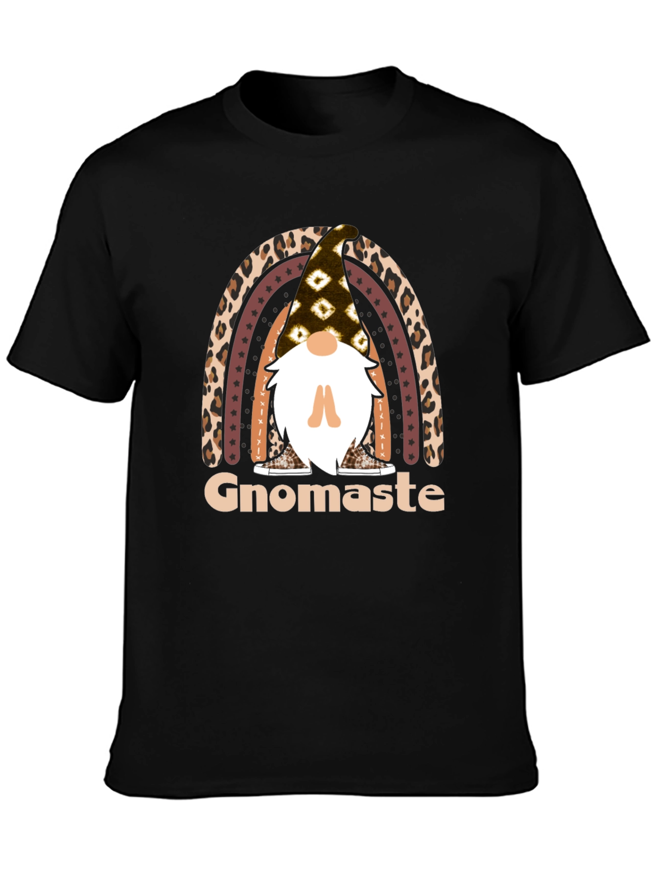 Gnomaste T-Shirt - Yoga Gnome Rainbow Tee