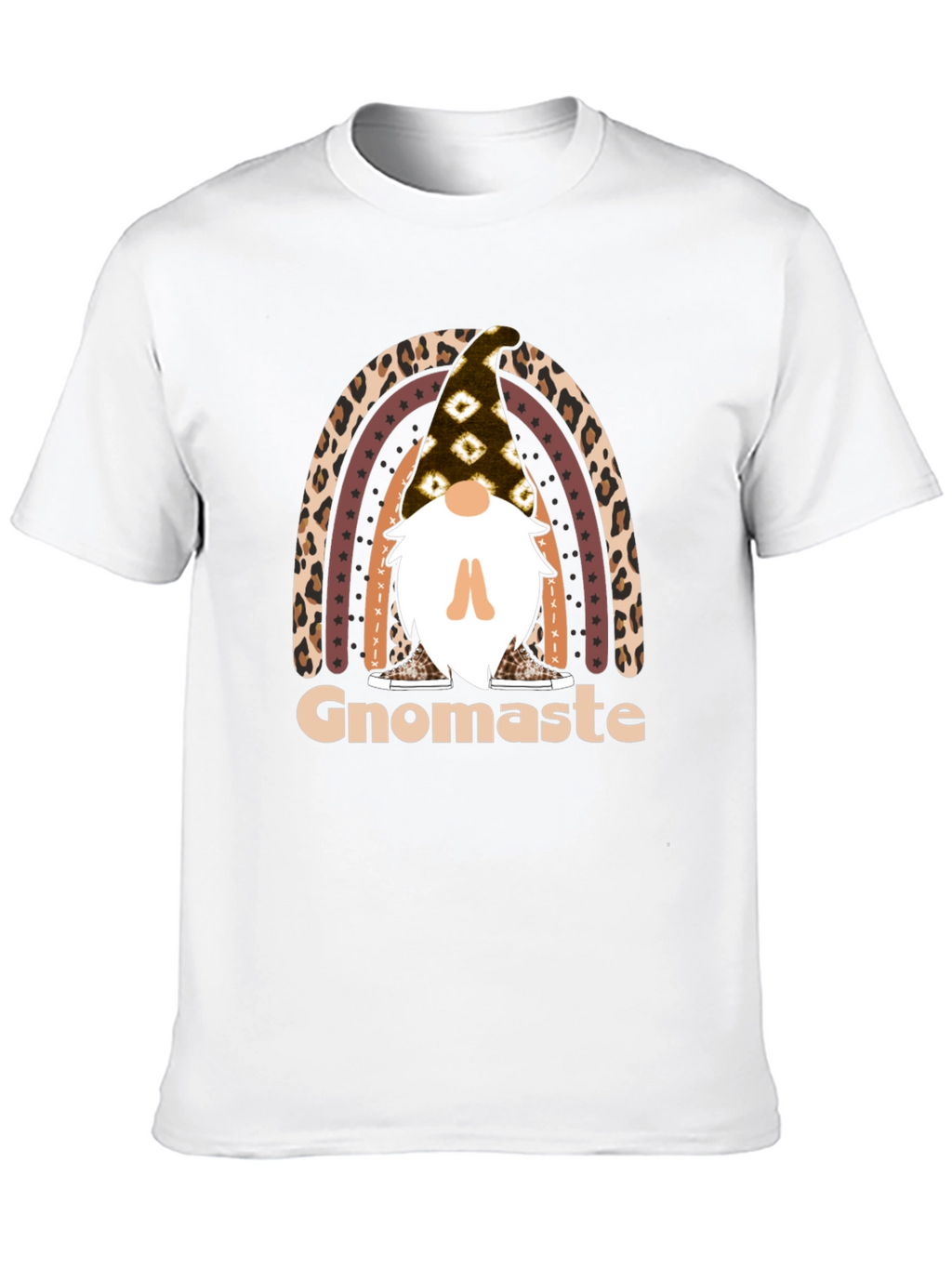 Gnomaste T-Shirt - Yoga Gnome Rainbow Tee