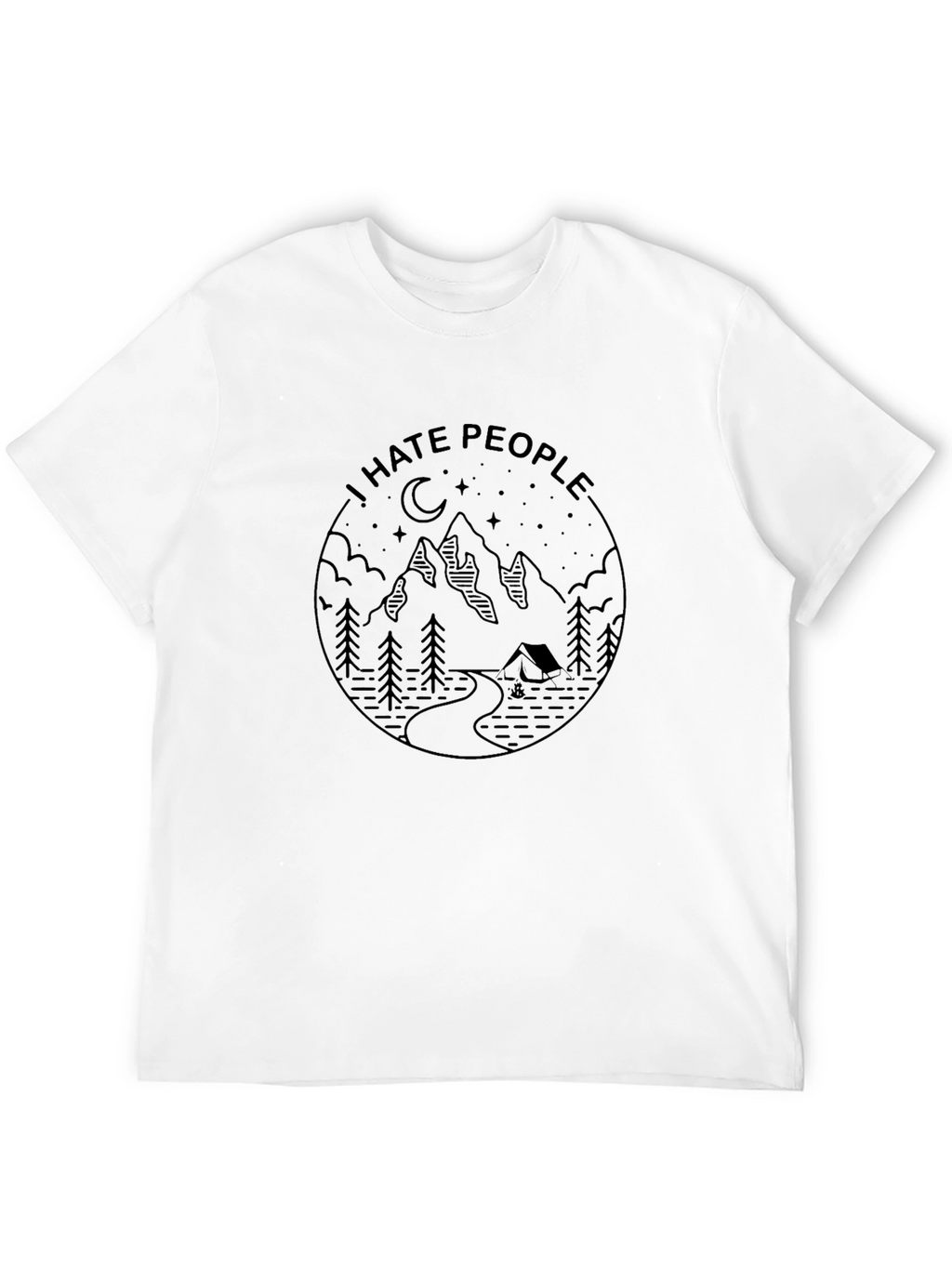 I Hate People Mountain Graphic Tee