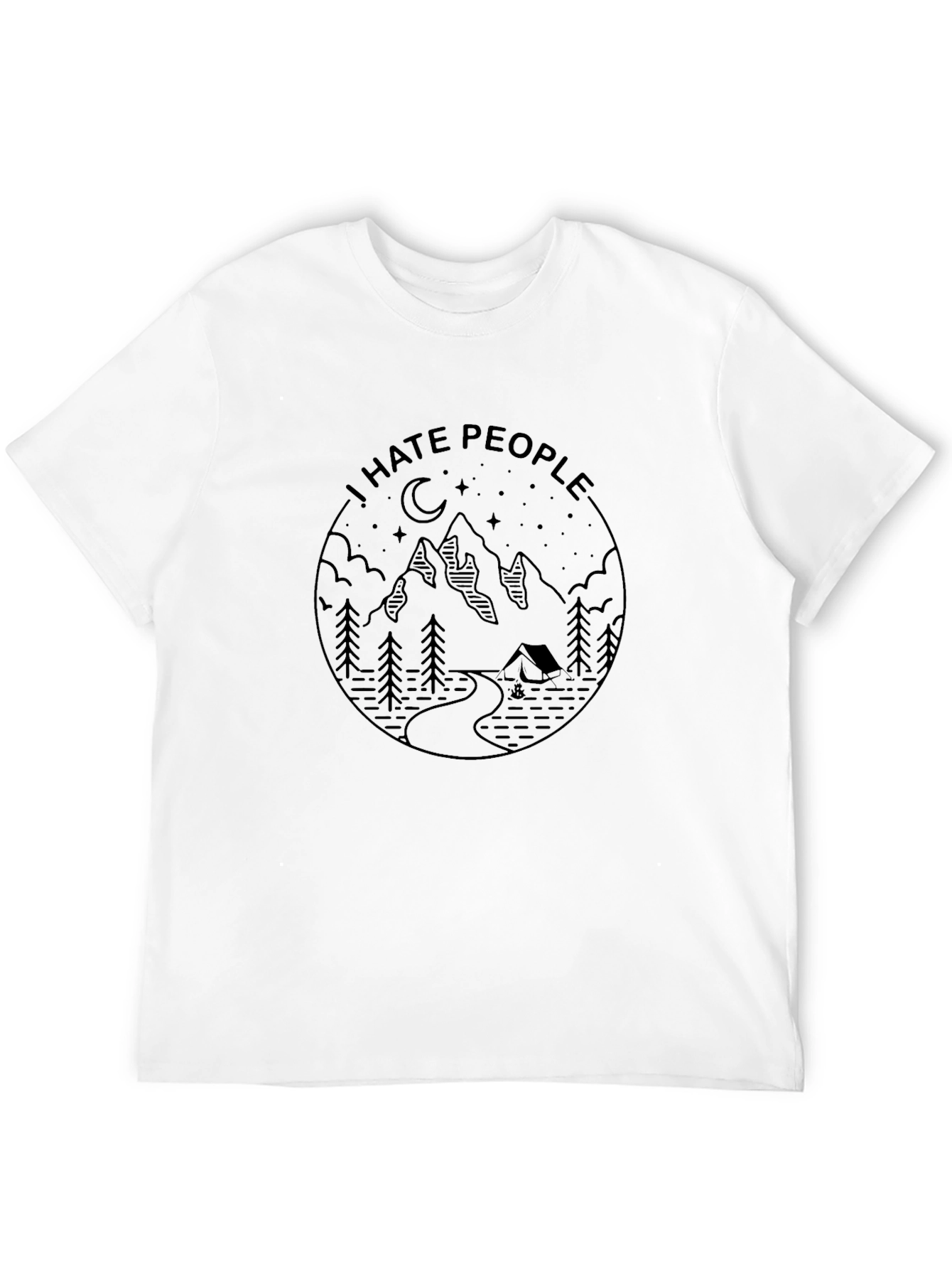 I Hate People Mountain Graphic Tee