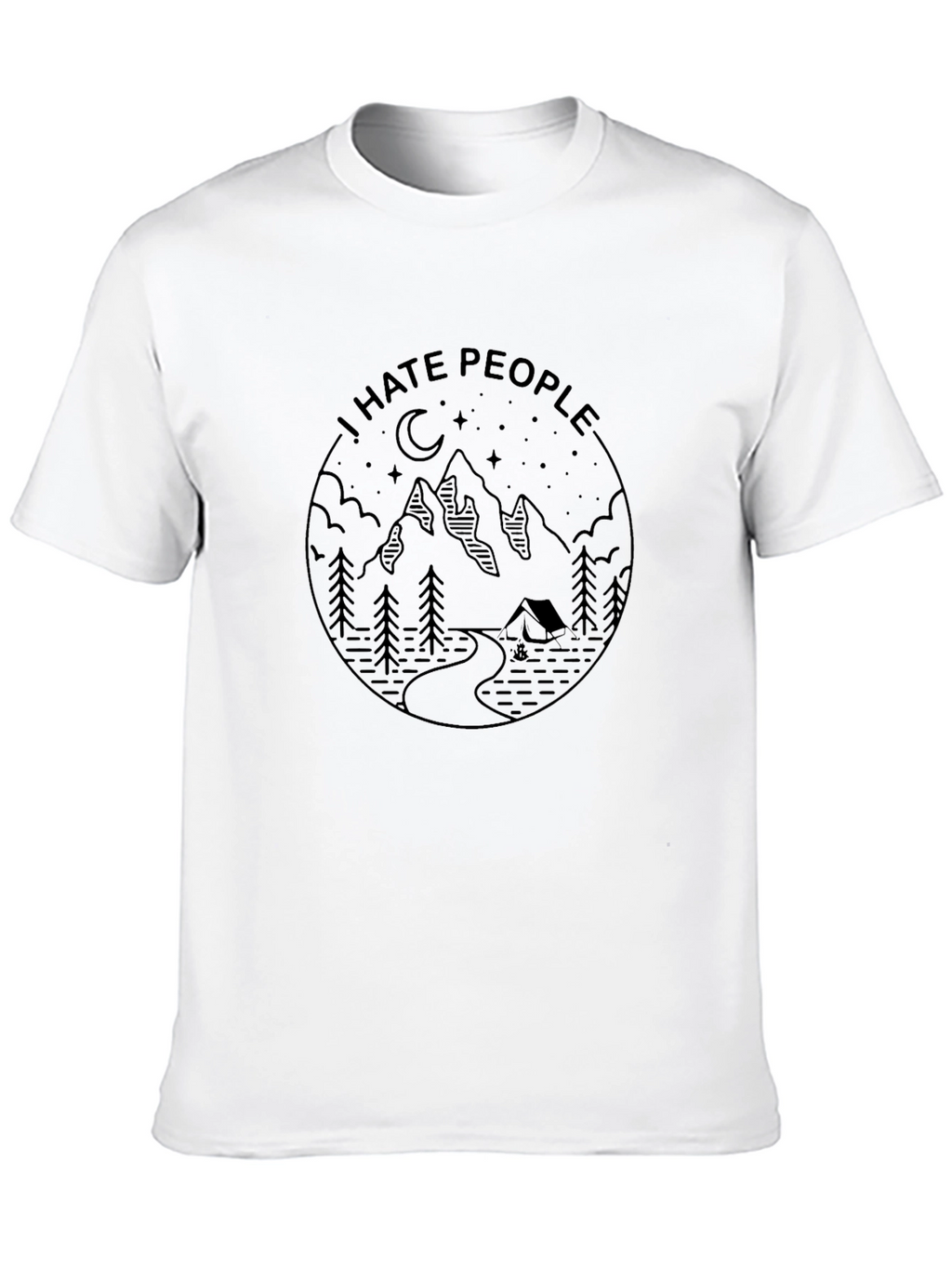 I Hate People Mountain Graphic Tee