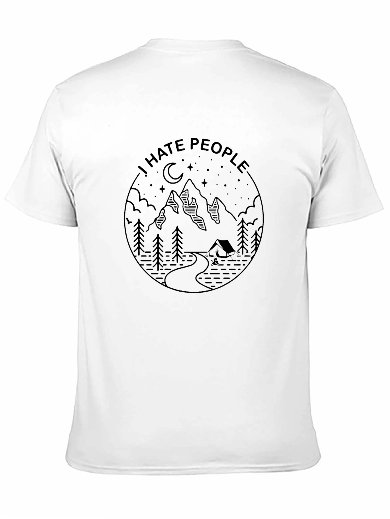 I Hate People Mountain Graphic Tee