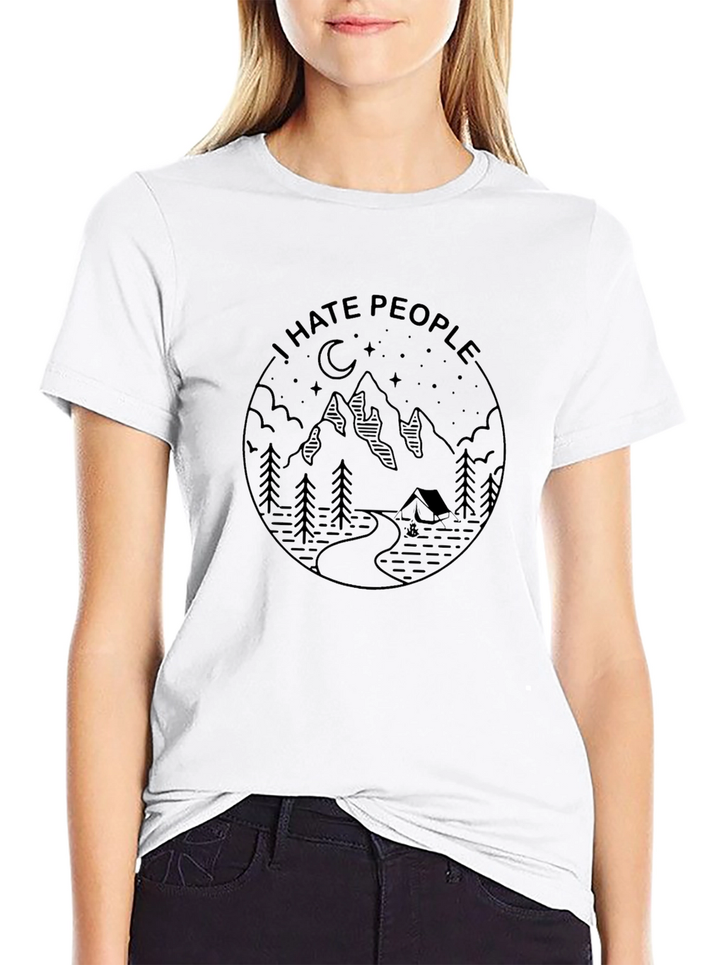 I Hate People Mountain Graphic Tee