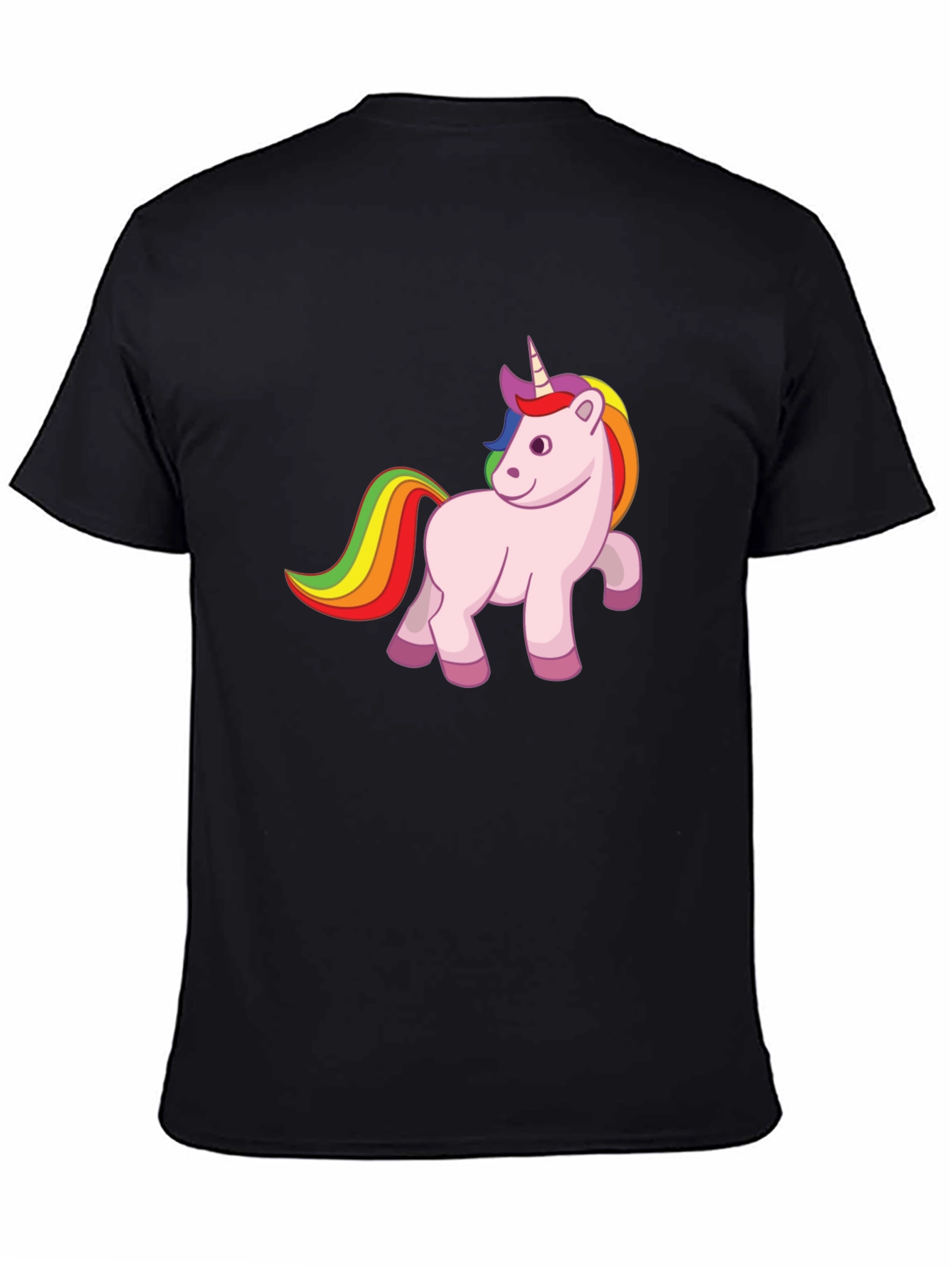 Unicorn Graphic Tee - Mens Black T-Shirt
