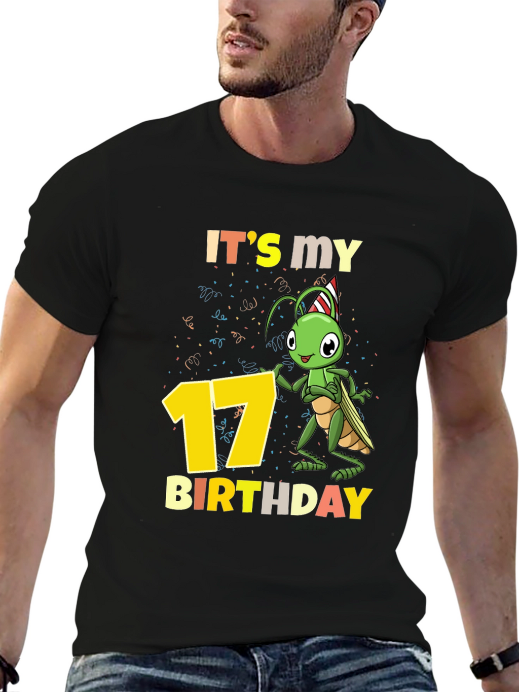 Its My 17th Birthday Grasshopper T-Shirt